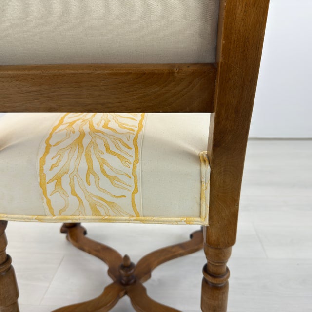 French Louis XIII Dining Chairs – Set of 6 For Sale - Image 10 of 14