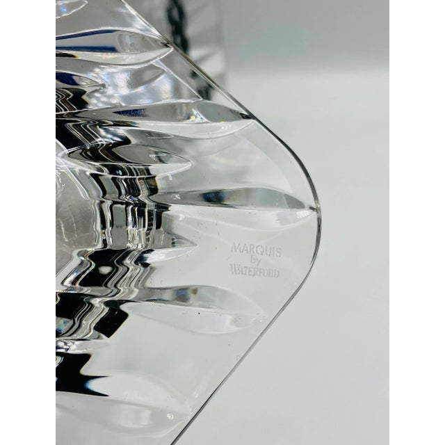 Glass 1990s Marquis by Waterford Crystal Retired Sheridan Pattern 8 X 10 Photo Frames - Pair For Sale - Image 7 of 13