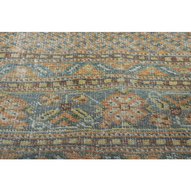 ​61188 Vintage Persian Ardabil Rug, 07'01 x 10'10. With its rustic sensibility, incredible detail and texture, this hand...