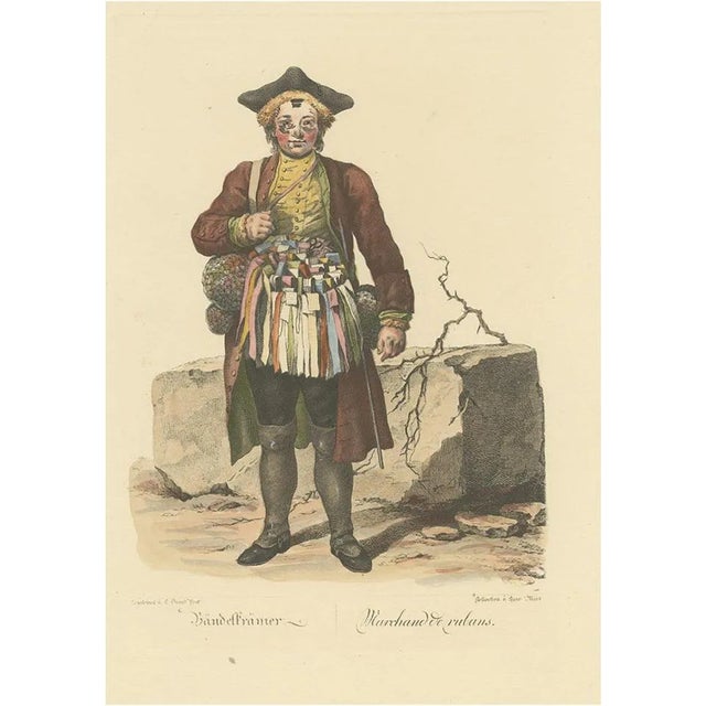 Johann Christian Brand, Ribbon Merchant, 1775, Print For Sale