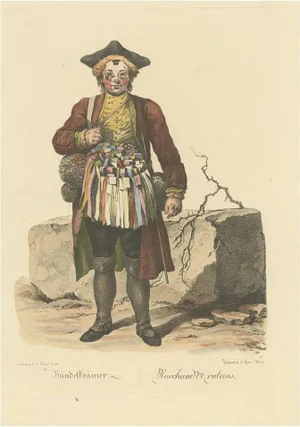 Johann Christian Brand, Ribbon Merchant, 1775, Print