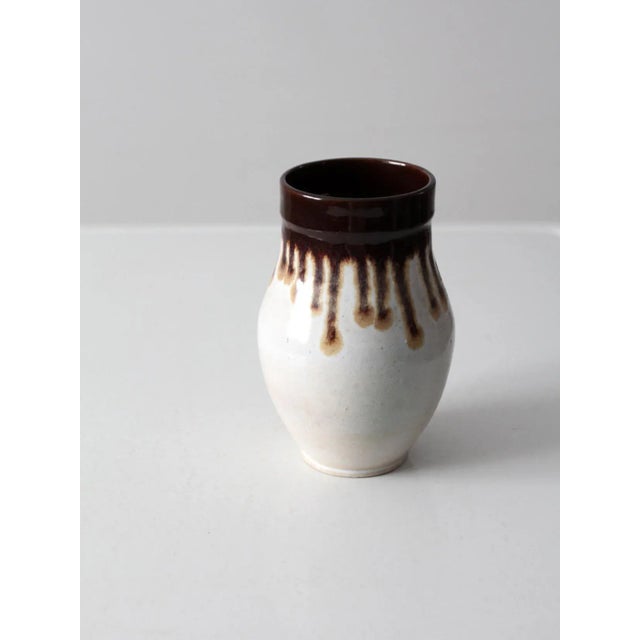 Late 20th Century Vintage Bier Studio Pottery Vase For Sale - Image 5 of 8