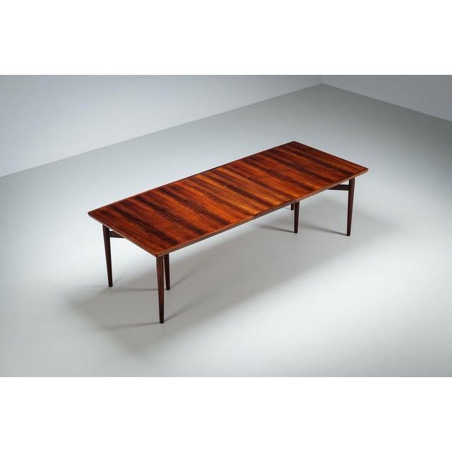 Large Model 201 Dining Table in Rosewood by Arne Vodder for Sibast, Denmark, 1960s For Sale - Image 3 of 14