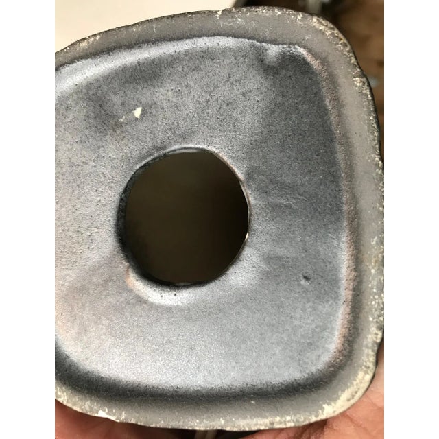 Ceramic Striped Ceramic Table Lamp by Svend Aage Holm Sorensen for Søholm, 1960s For Sale - Image 7 of 8