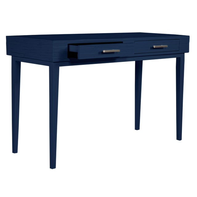 Athena Desk in Navy For Sale In West Palm - Image 6 of 8