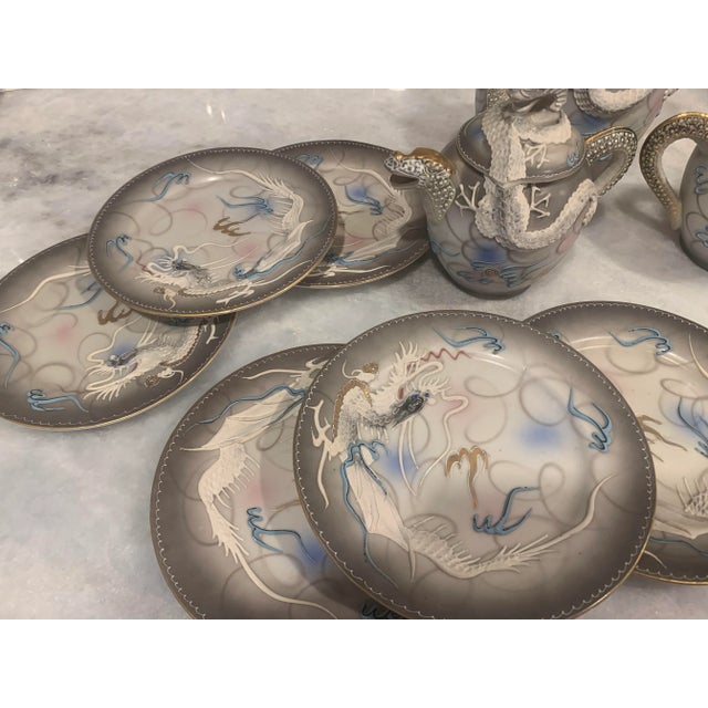 Moriage Dragon Ware Tea Set, 18 Pieces For Sale - Image 9 of 13