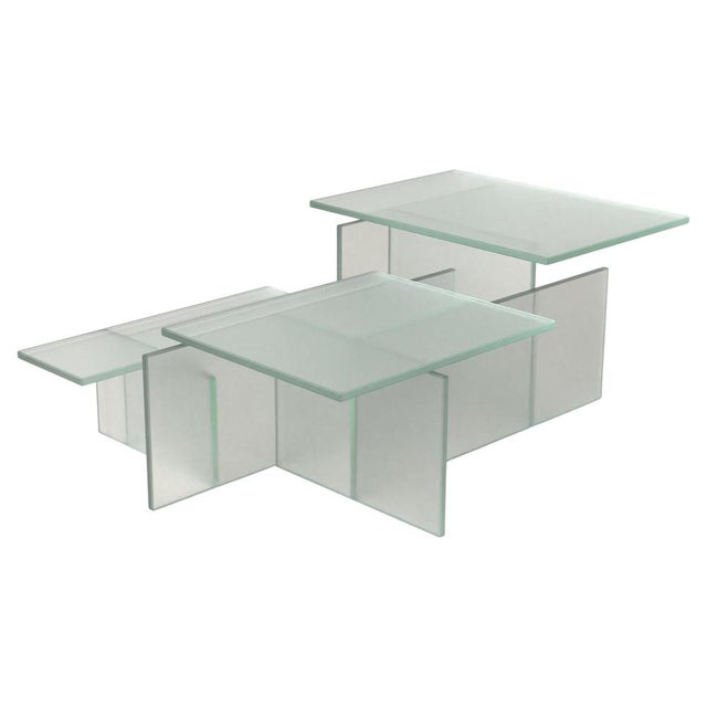 Dedalo V2 Glass Low Table by Simone Fanciullacci For Sale - Image 11 of 11
