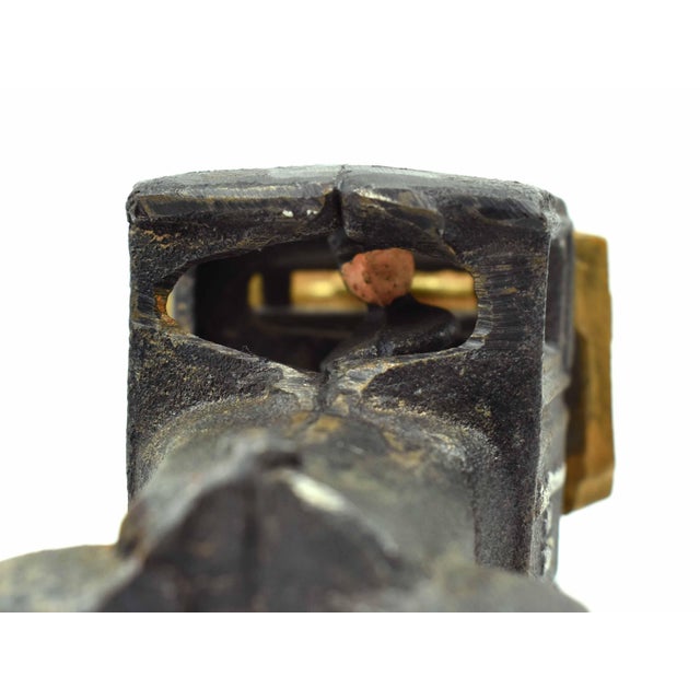 Mid 20th Century Cast Iron Delivery Truck With Barrels Figurine For Sale - Image 6 of 6