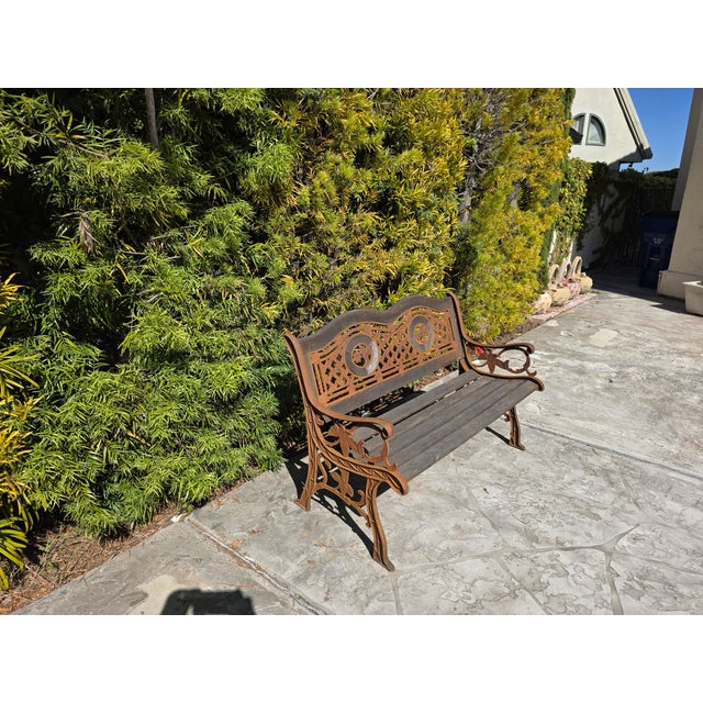 Bring a touch of timeless rustic charm to your outdoor space with this exceptional garden bench. Crafted entirely of...