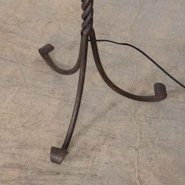 1940s French Iron Floor Lamp For Sale - Image 10 of 12