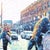 2020s Another Story - Original Textured Impasto Contemporary City Life Pointillist Acrylic Painting For Sale - Image 5 of 8