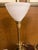 Brass Pair Vintage Stiffel Brass Oil Lamp Style W/ Milk Glass Hollywood Regency Table Lamps W/ Additional Original Shades For Sale - Image 8 of 15