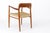 Danish Paper Cord Armchair No. 56 with Teak Frame by Niels Otto Møller for J.L. Møllers, 1954 For Sale - Image 4 of 8