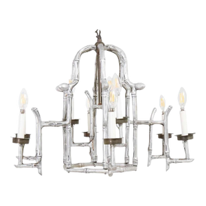 Vintage Faux Bamboo Chandelier