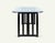 Vintage Art Deco Dining Table in Lacquered Wood and Crystal, Italy, 1970s For Sale - Image 6 of 9