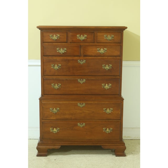Pennsylvania House 9 Drawer Cherry High Chest of Drawers Chairish
