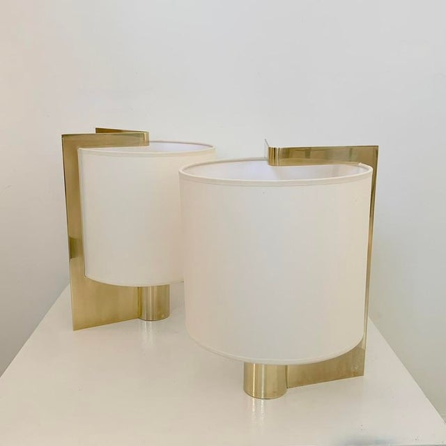 1970s Brass Table Lamps by Giuliana Gramigna, 1970, Set of 2 For Sale - Image 5 of 16