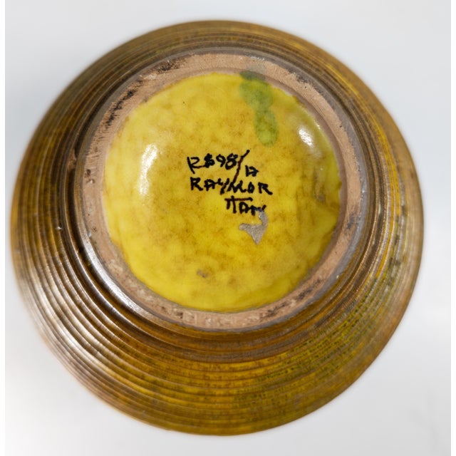 Mid-Century Modern Italian Art Pottery Vase by Alvino Bagni for Raymor For Sale - Image 12 of 14