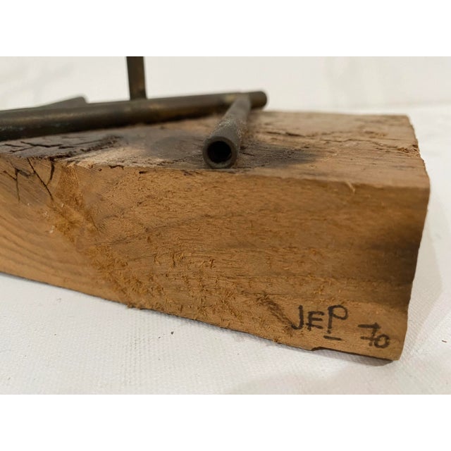 Brutalist 1970 Brutalist Style Abstract Nail Sculpture For Sale - Image 3 of 7