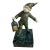 Art Deco Period Bronze Dutch Boy Holding Lantern For Sale