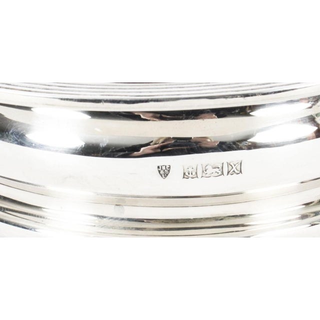 20th Century Circular Sterling Silver Coasters, Birmingham, 1972, Set of 2 For Sale - Image 4 of 18