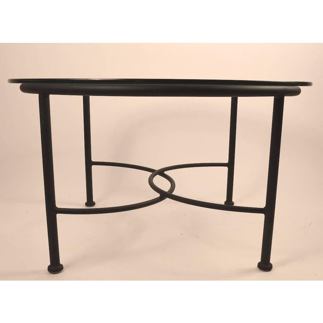 Pair of Round Glass Top Brown Jordan Tables Chairish