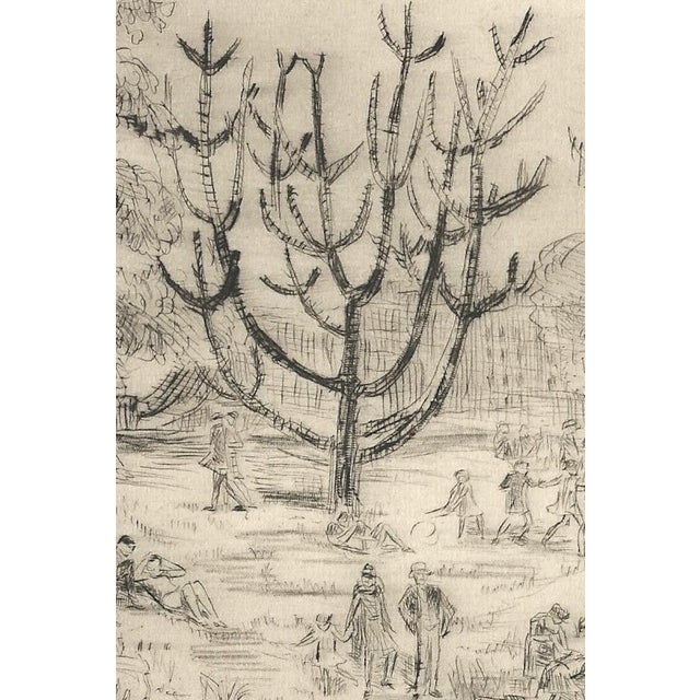 Raphaël Drouart, The Bois De Boulogne, 1920s, Etching For Sale - Image 4 of 12