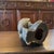 Paper Mid 20th Century Paper Mache Great Horned Owl Decoy Statue For Sale - Image 7 of 7