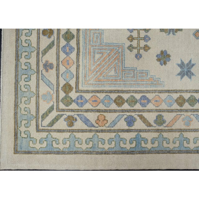 Turkish Oushak Rug 9'8" x 12' For Sale - Image 4 of 7