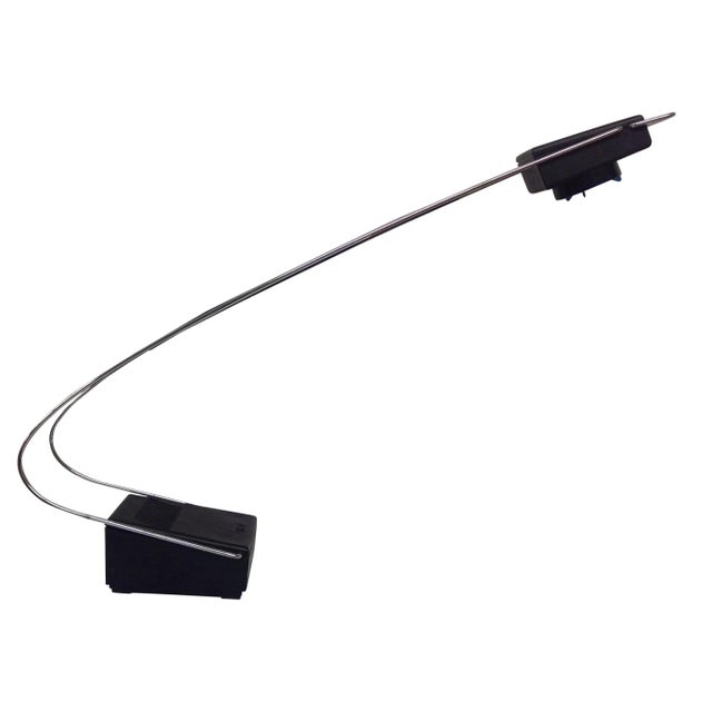 Adjustable Black & Chrome Modernist Lamp For Sale