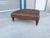 1960s Mid Century Leather and Mahogany Ottoman For Sale - Image 4 of 7