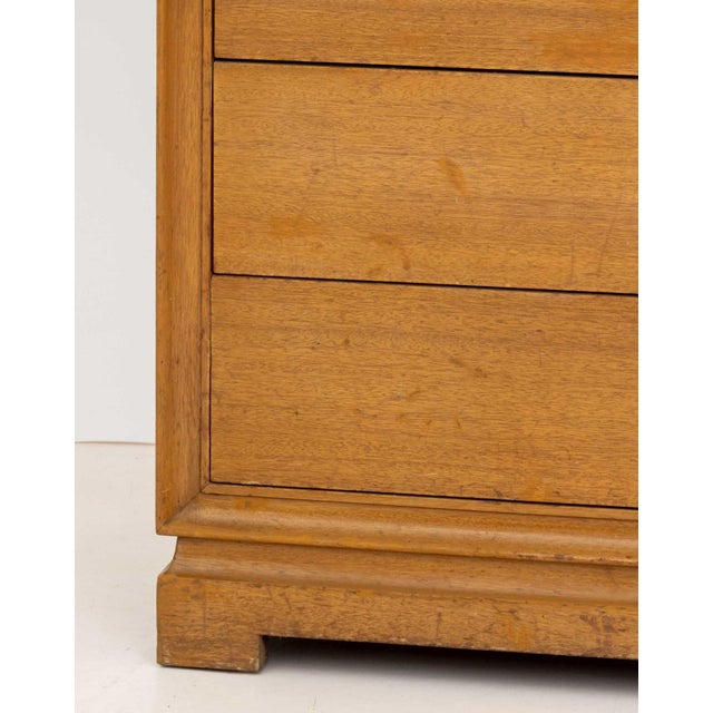 Mid-Century Modern James Mont Style Blonde Mahogany Chest of Drawers For Sale - Image 3 of 9