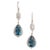 Early 21st Century Natural blue topaz 19.49ct & diamond 2.53ct earring in 18k gold For Sale - Image 5 of 18