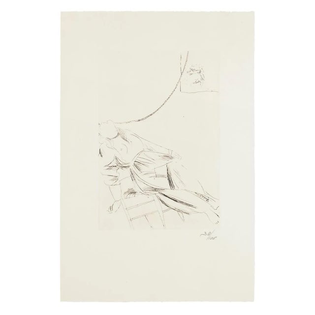 Scene from King Oedipus - Original Etching by Giacomo Manzù - 1968 1968 For Sale