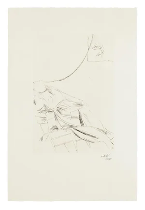 Scene from King Oedipus - Original Etching by Giacomo Manzù - 1968 1968