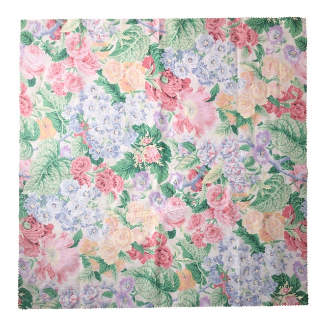 P Kaufmann Floral Chintz Fabric Oversized Sample For Sale