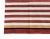 Handmade Cotton Vegetable Dyed Area Rug, Terracotta Red and White Striped Dhurrie - 6'x9' For Sale - Image 10 of 10