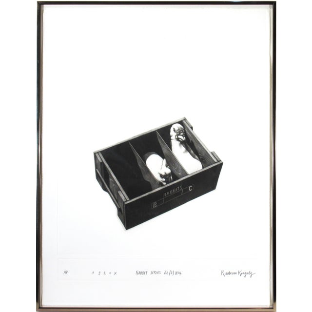 1980s Radovan Kragulj, Rabbit Series #4, 1980 For Sale - Image 5 of 12