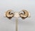 1960s Vintage 1960s Signed Panetta Goldtone Pavé Round Clear Rhinestone Clip Earrings-2 Pieces For Sale - Image 5 of 7