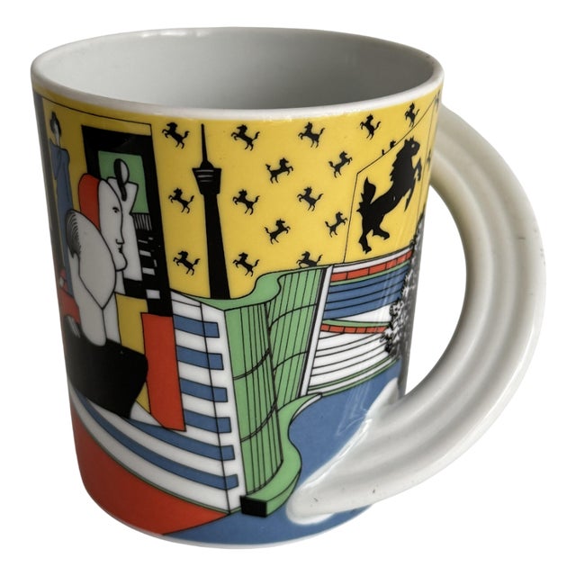 Cupola City Cup Series No. 12 Stuttgart Mug by B. Brenner and Mario Bellini for Rosenthal Studio Line, 1990s For Sale