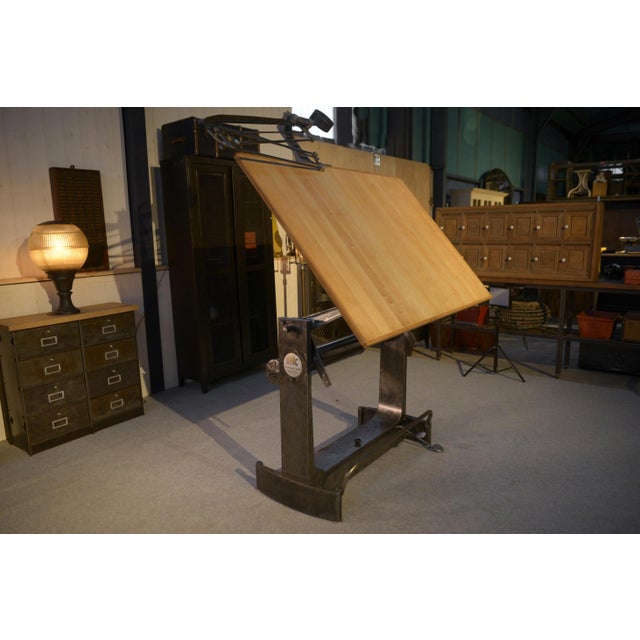 Unic Paris Architect Table by Lucien Sautereau, 1960s For Sale - Image 12 of 17