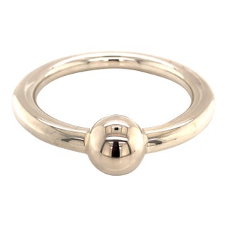 1990s Tiffany & Co Estate Sterling Silver Baby Rattle 17.6 Grams For Sale