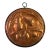 Very Large Vintage Hammered Copper Fruit Mold Wall Hanging For Sale