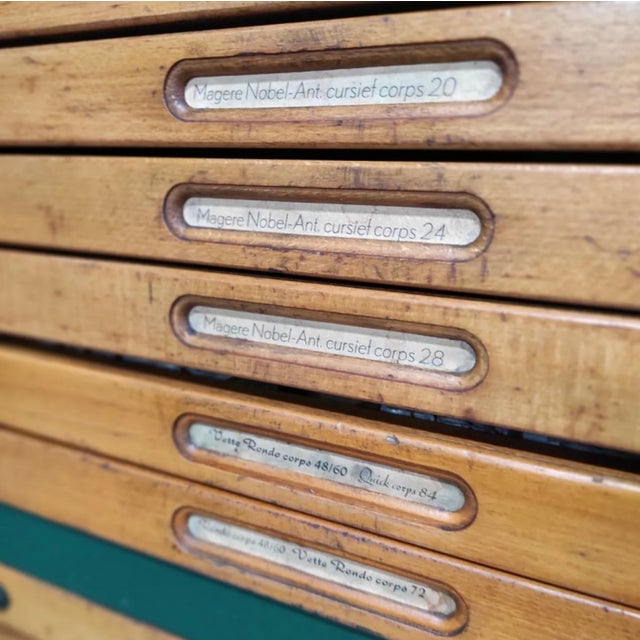 Vintage Industrial Printers Cabinet For Sale - Image 6 of 8