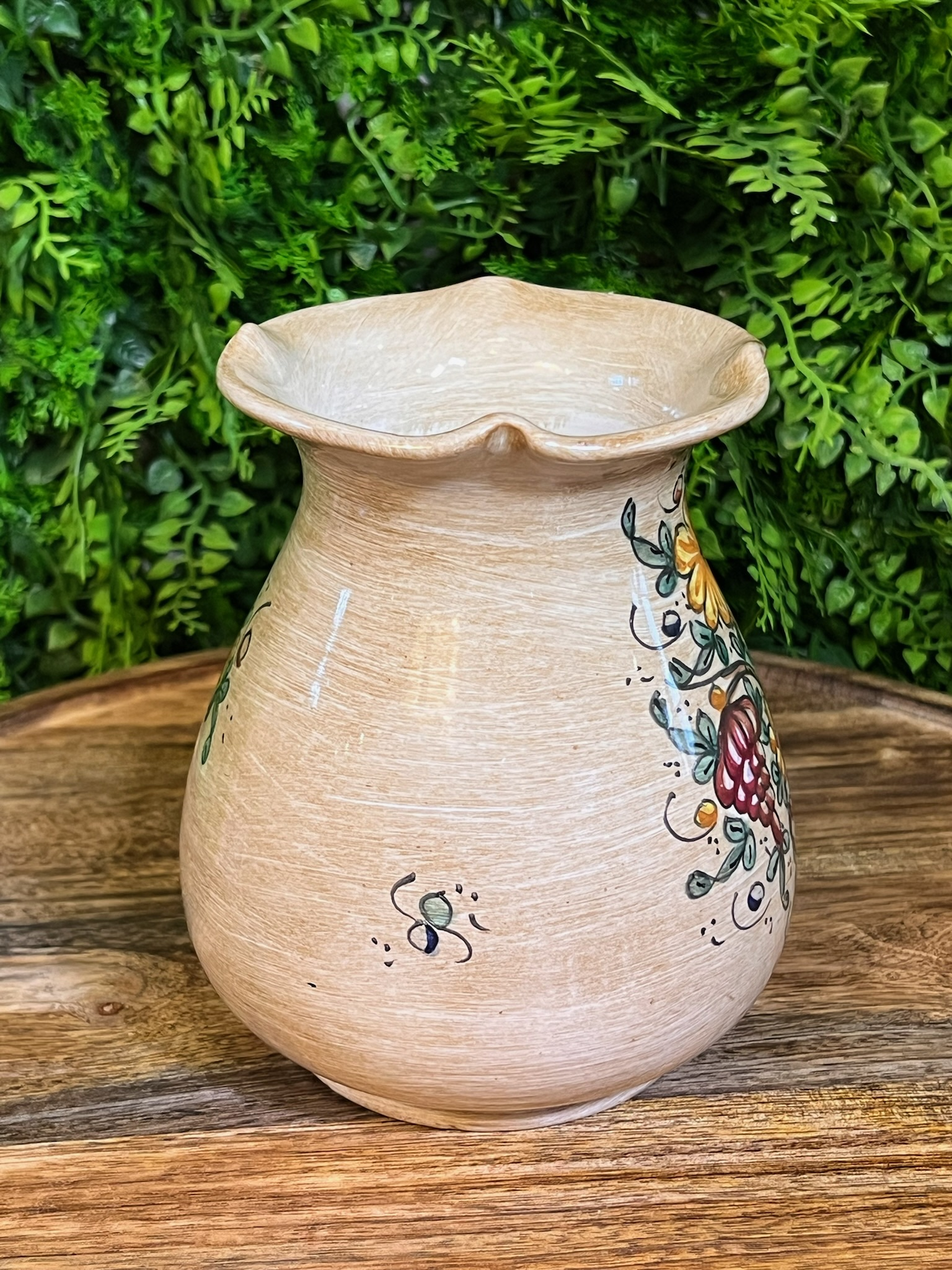 Vintage Hand-Painted Baffoni Gubbio Italian Vase | Chairish