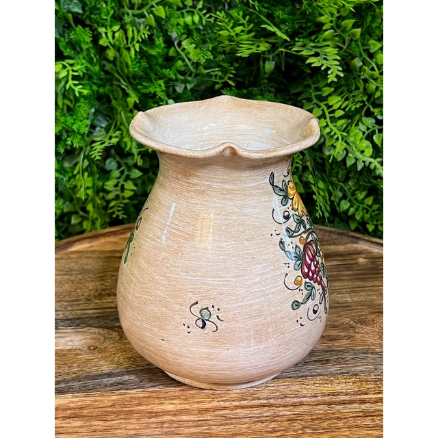 Mid 20th Century Vintage Hand-Painted Baffoni Gubbio Italian Vase For Sale - Image 5 of 7