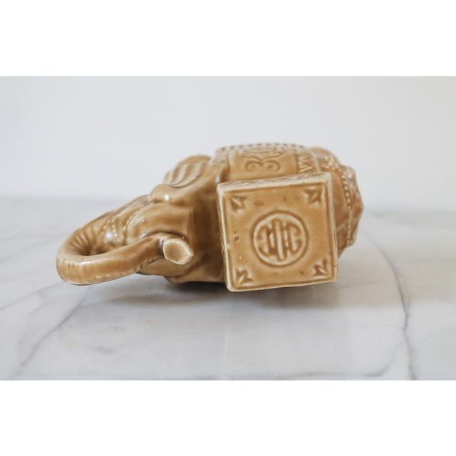 Ceramic Vintage Elephant Garden Stool Figure For Sale - Image 7 of 9