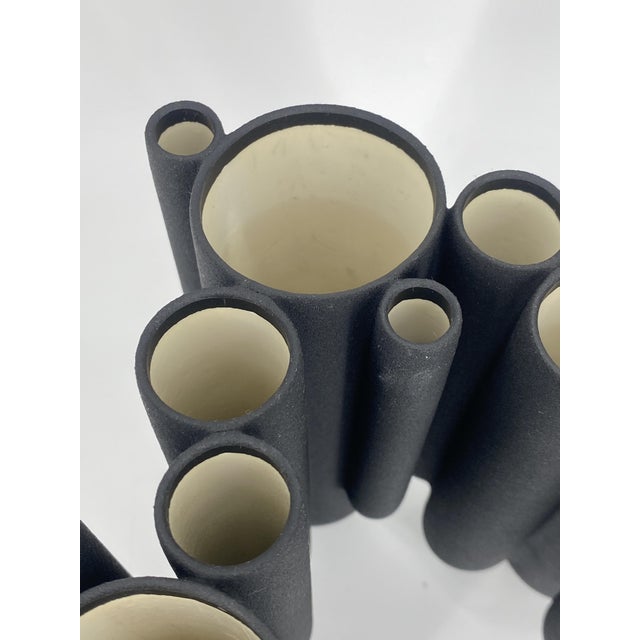 Plastic Cylindrical Vinyl Vase by Robert Bronwasser, Studio Smool for Goods, Netherlands For Sale - Image 7 of 15