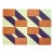 Geometric Composition With Purple and Orange For Sale