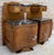 Art Nouveau Art Nouveau Style Carved Nightstands or Bedside Tables with Marble Top, 1930, A Pair For Sale - Image 3 of 18